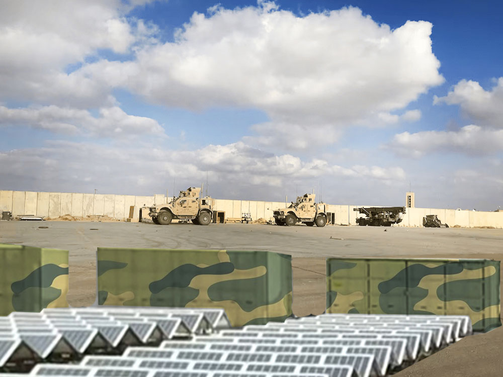 Solar Power Containers for Militärische Angelegenheiten